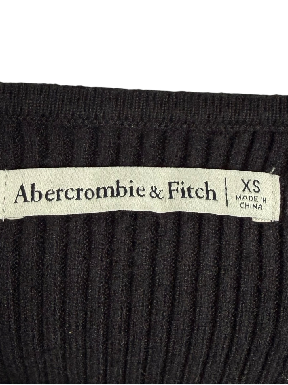 Abercrombie & Fitch LuxeLoft Wrap
Bodysuit Size XS Black Ribbed Knit Long Sleeve - Picture 10 of 11
